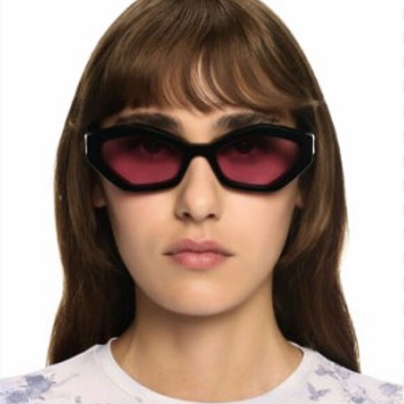 Off-White OERI144 HILO 3007 Cat Eye Sunglasses – Pink/Grey